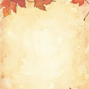 Great Papers! Fall Leaves Letterhead, Imprintable Stationery, 80 Sheets, 8.5" x 11" (2014075)